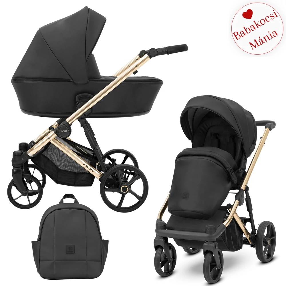 Kunert Arizo Premium alumínium vázas 2in1 babakocsi: Black ECO