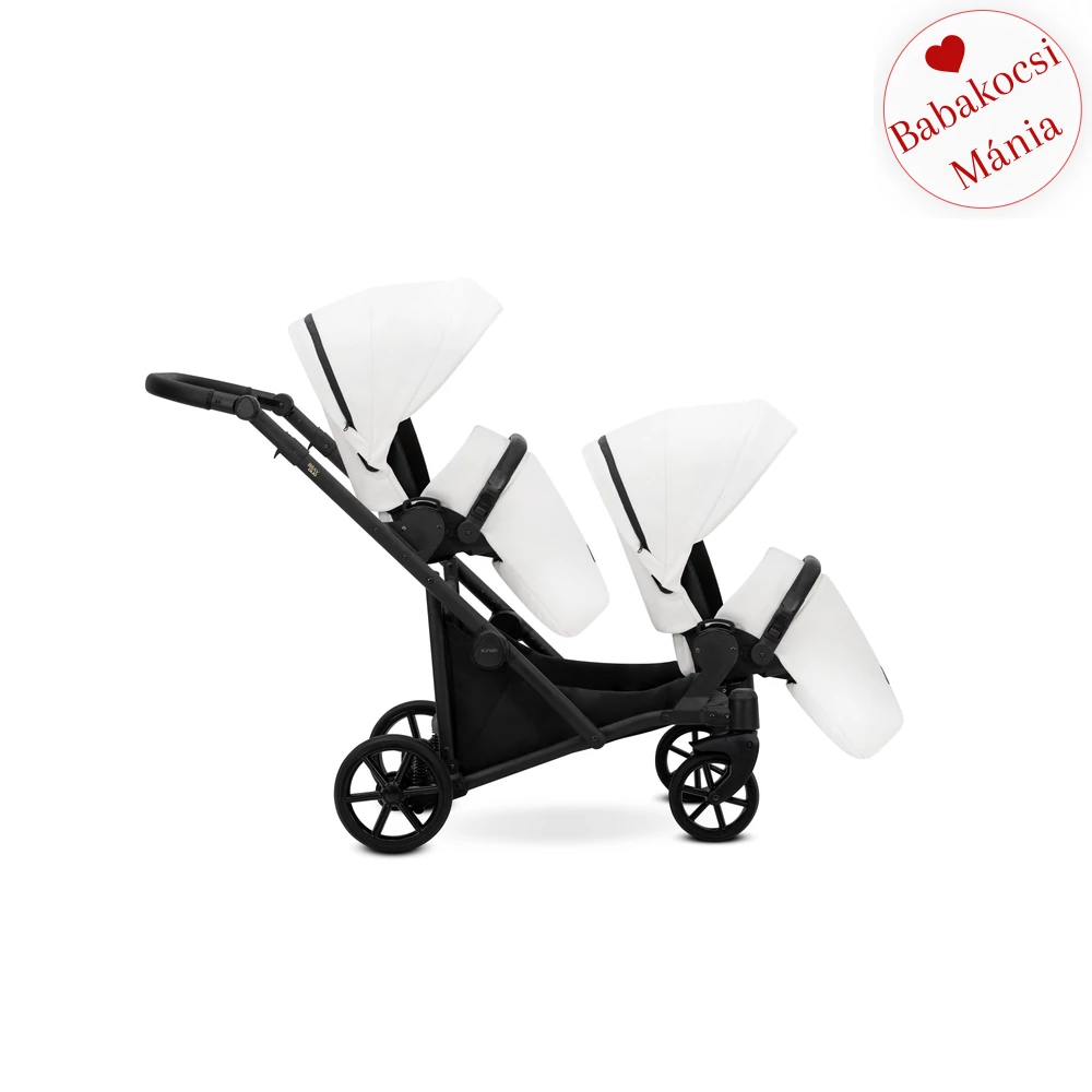 Ikerbabakocsi - Kunert Brav Duo 3in1 - White ECO 12