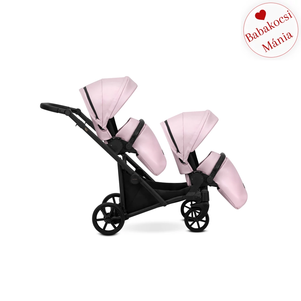 Ikerbabakocsi - Kunert Brav Duo 3in1 - Baby Pink ECO 15