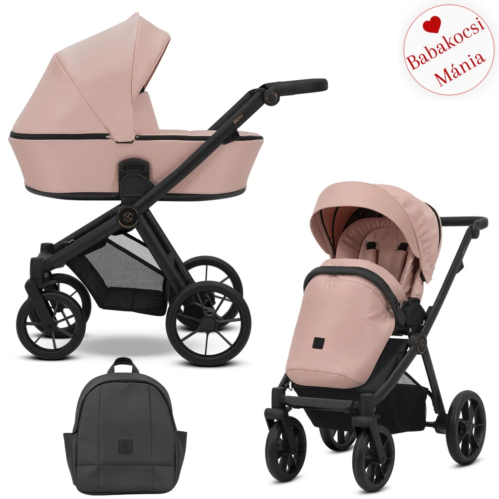 Kunert Brav alumínium vázas 2in1 babakocsi: 04 Pink