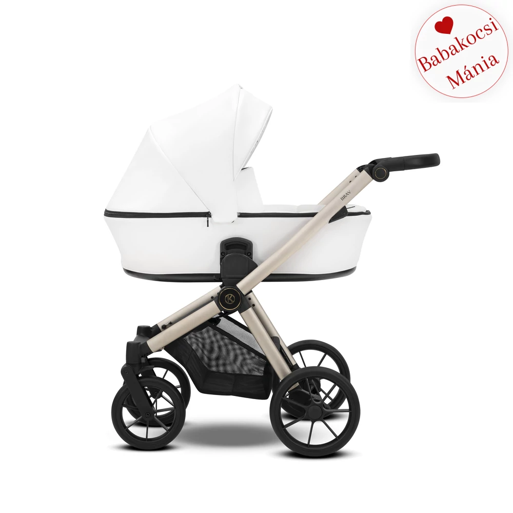 Babakocsi - Kunert Brav 2in1 - 12 White Eco - pezsgő vázzal