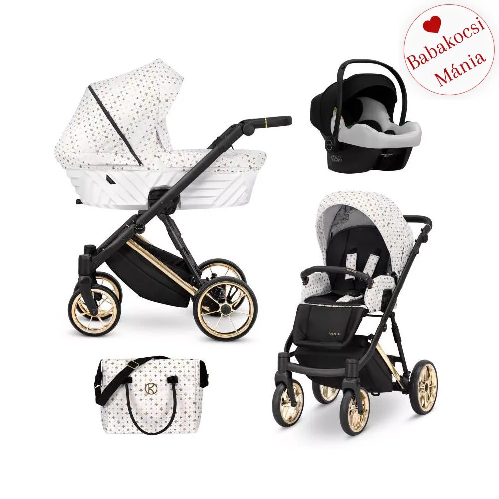Multifunkciós babakocsi - Kunert Ivento PREMIUM 3in1 - 01 White Style