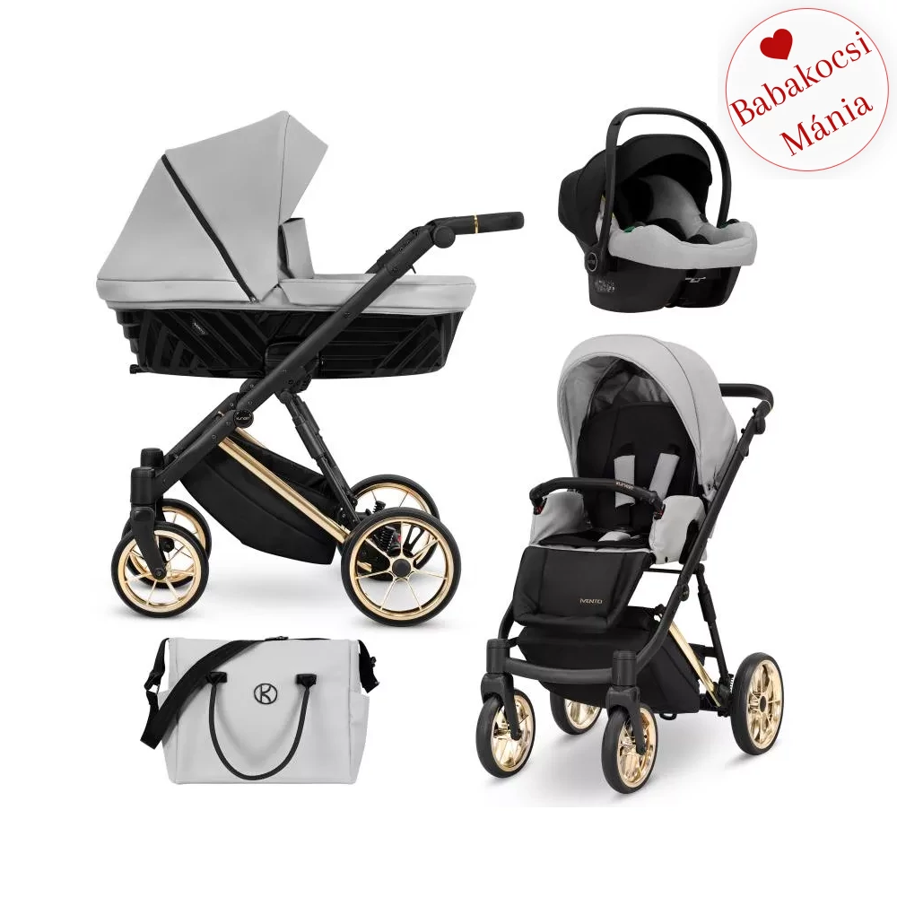Multifunkciós babakocsi - Kunert Ivento PREMIUM 3in1 - 06 Dove Grey 