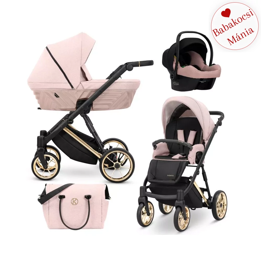 Multifunkciós babakocsi - Kunert Ivento PREMIUM 3in1 - 11 Smoky Pink  