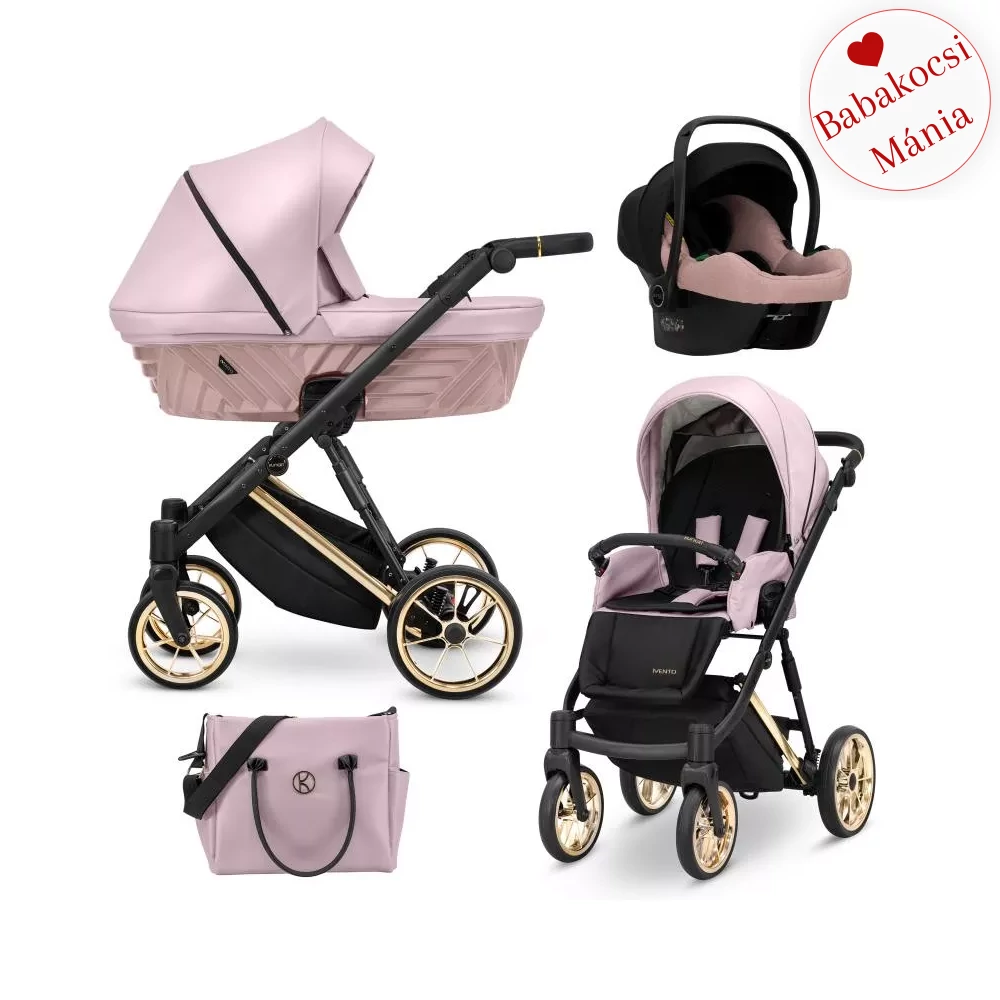 Multifunkciós babakocsi - Kunert Ivento PREMIUM 3in1 - 13 Pink Metalic  
