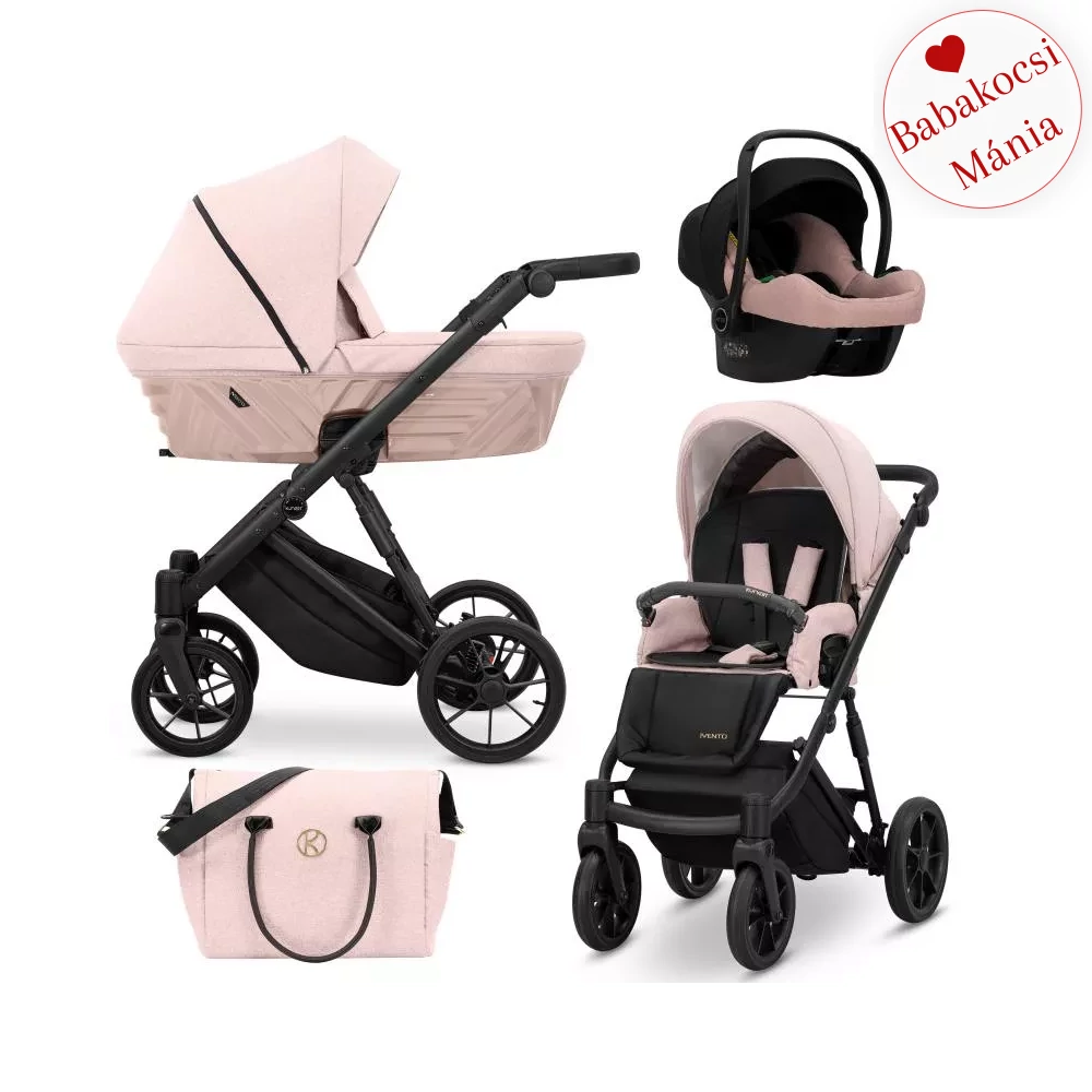 Multifunkciós babakocsi - Kunert Ivento 3in1 - 11 Smoky Pink