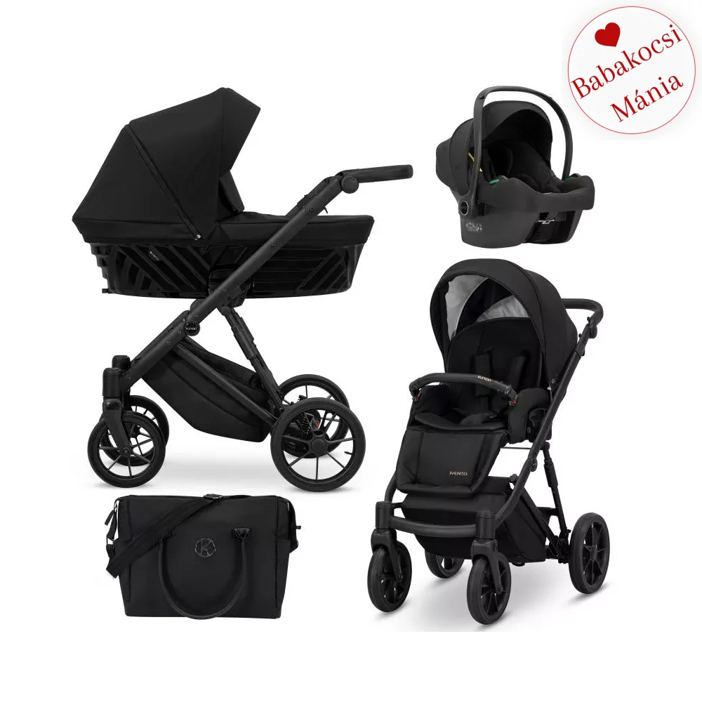 Multifunkciós babakocsi - Kunert Ivento 3in1 - 12 Deep Black