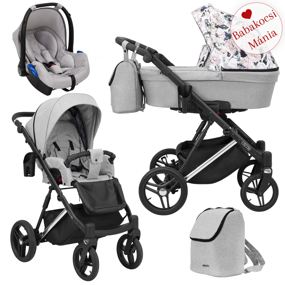 Babakocsi - Kunert Lazzio Premium 3in1 - Silver - 04