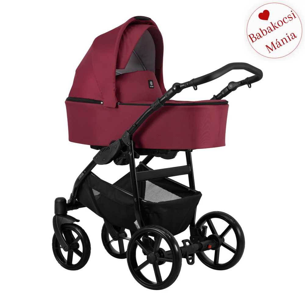 Babakocsi - Kunert Mata 3in1 - 08 - fekete vázzal - Kent 0-13kg-ig használható hordozóval