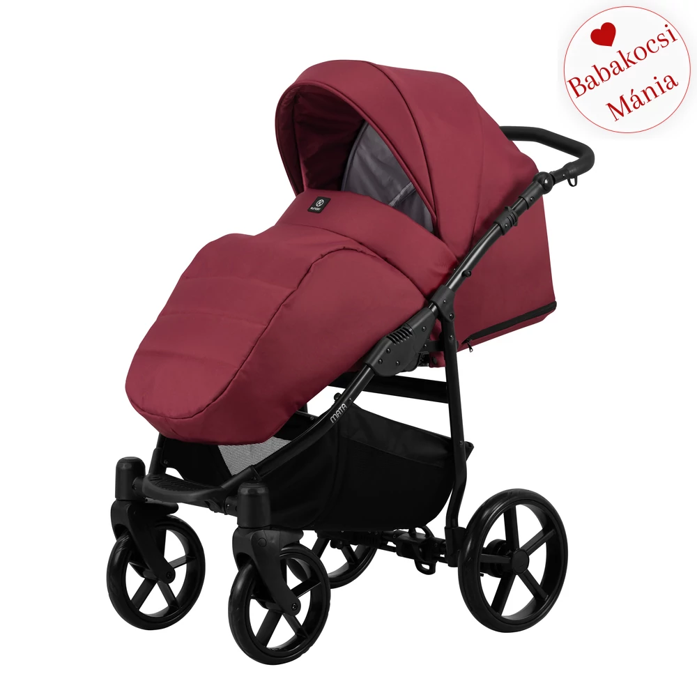 Babakocsi - Kunert Mata 3in1 - 08 - fekete vázzal - Kent 0-13kg-ig használható hordozóval