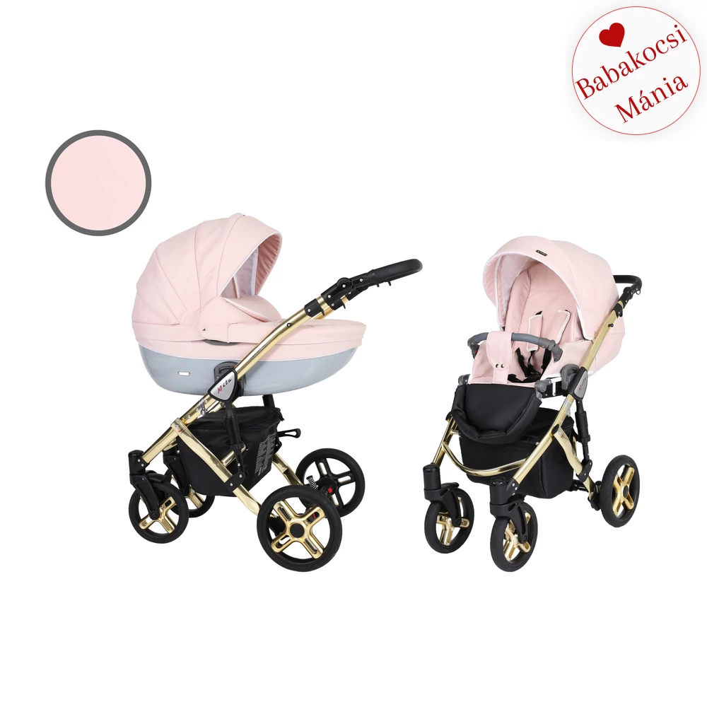 Babakocsi - Kunert Mila Premium Class 2in1 - Púder rózsaszín