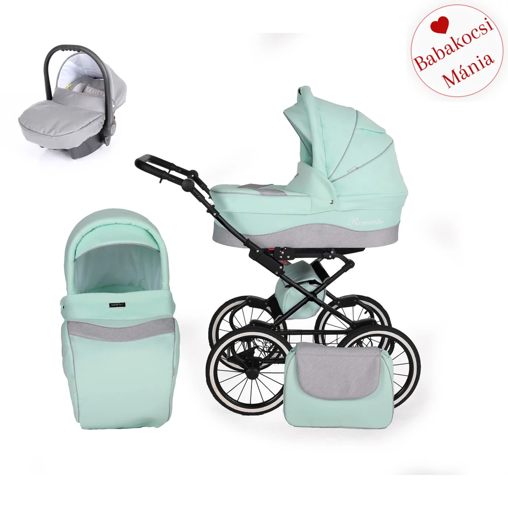 Babakocsi - Kunert Romantic - Menta-szürke