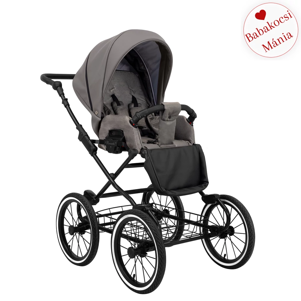 Babakocsi - Kunert Romantic 3in1 - fekete vázzal - 10 eco bőr