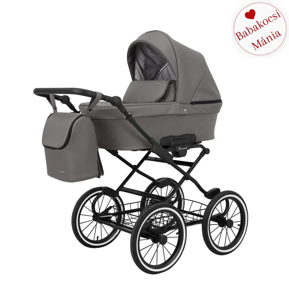 Babakocsi - Kunert Romantic 3in1 - fekete vázzal - 10 eco bőr