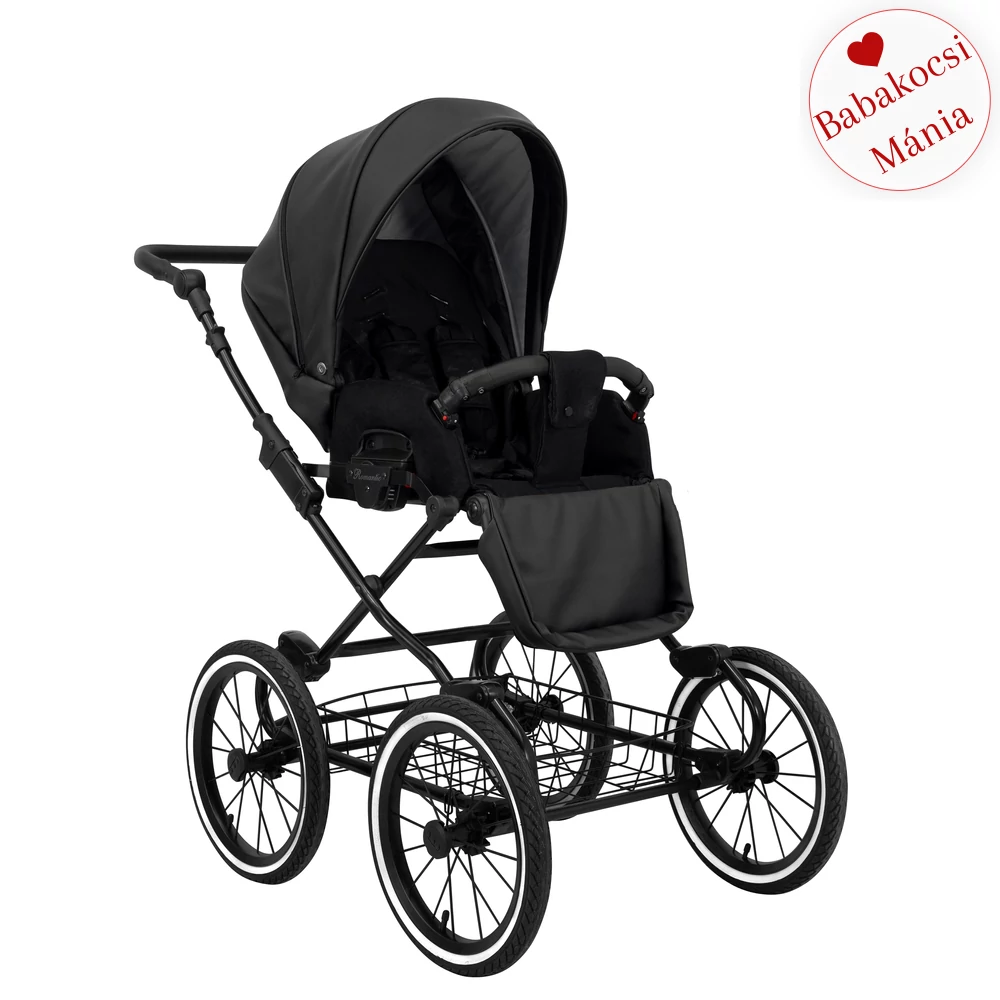 Babakocsi - Kunert Romantic 3in1 - fekete vázzal - 11 eco bőr