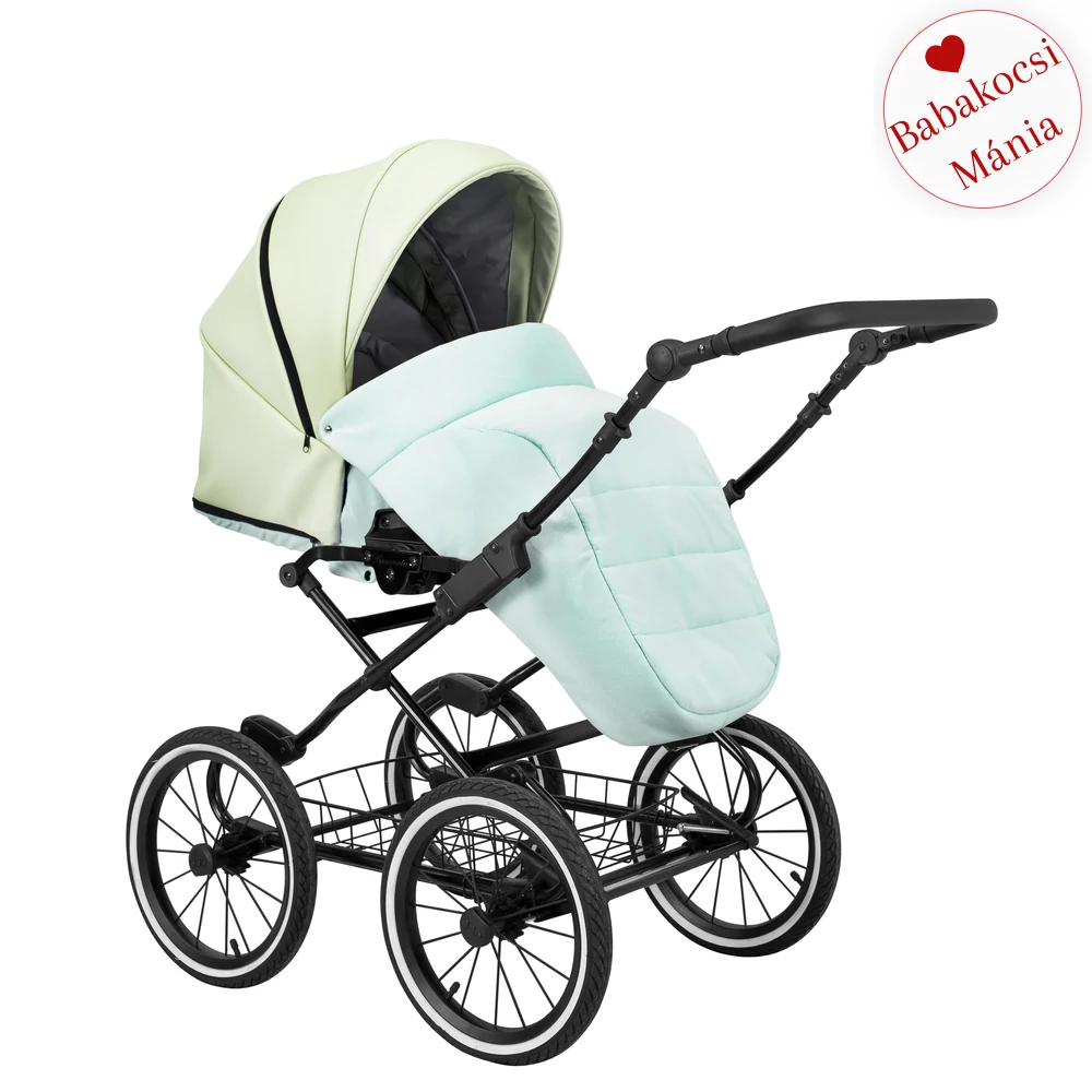 Babakocsi - Kunert Romantic 2in1 - fekete vázzal - 13 eco bőr