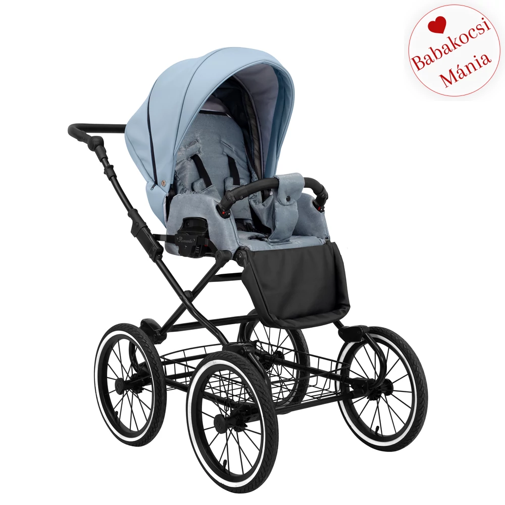 Babakocsi - Kunert Romantic 3in1 - fekete vázzal - 14 eco bőr