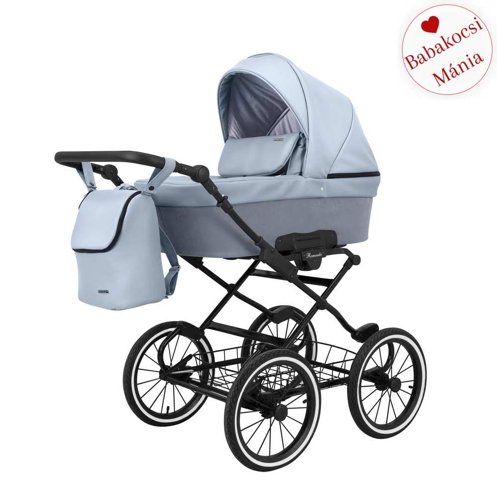 Babakocsi - Kunert Romantic 3in1 - fekete vázzal - 14 eco bőr