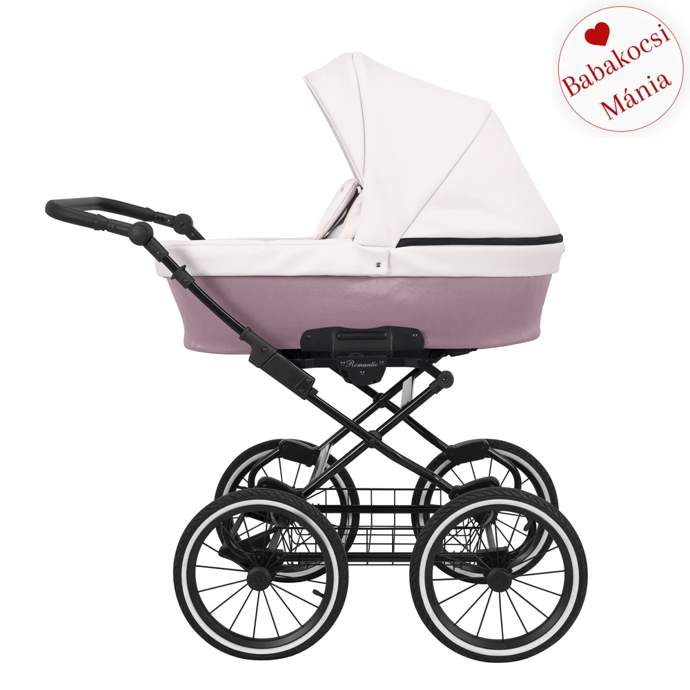 Babakocsi - Kunert Romantic 3in1 - fekete vázzal - 15 eco bőr