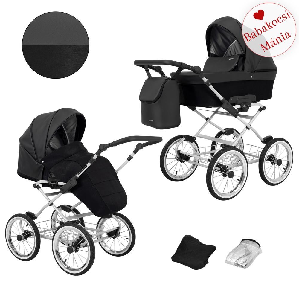 Babakocsi - Kunert Romantic 3in1 - szürke vázzal - 11 eco bőr