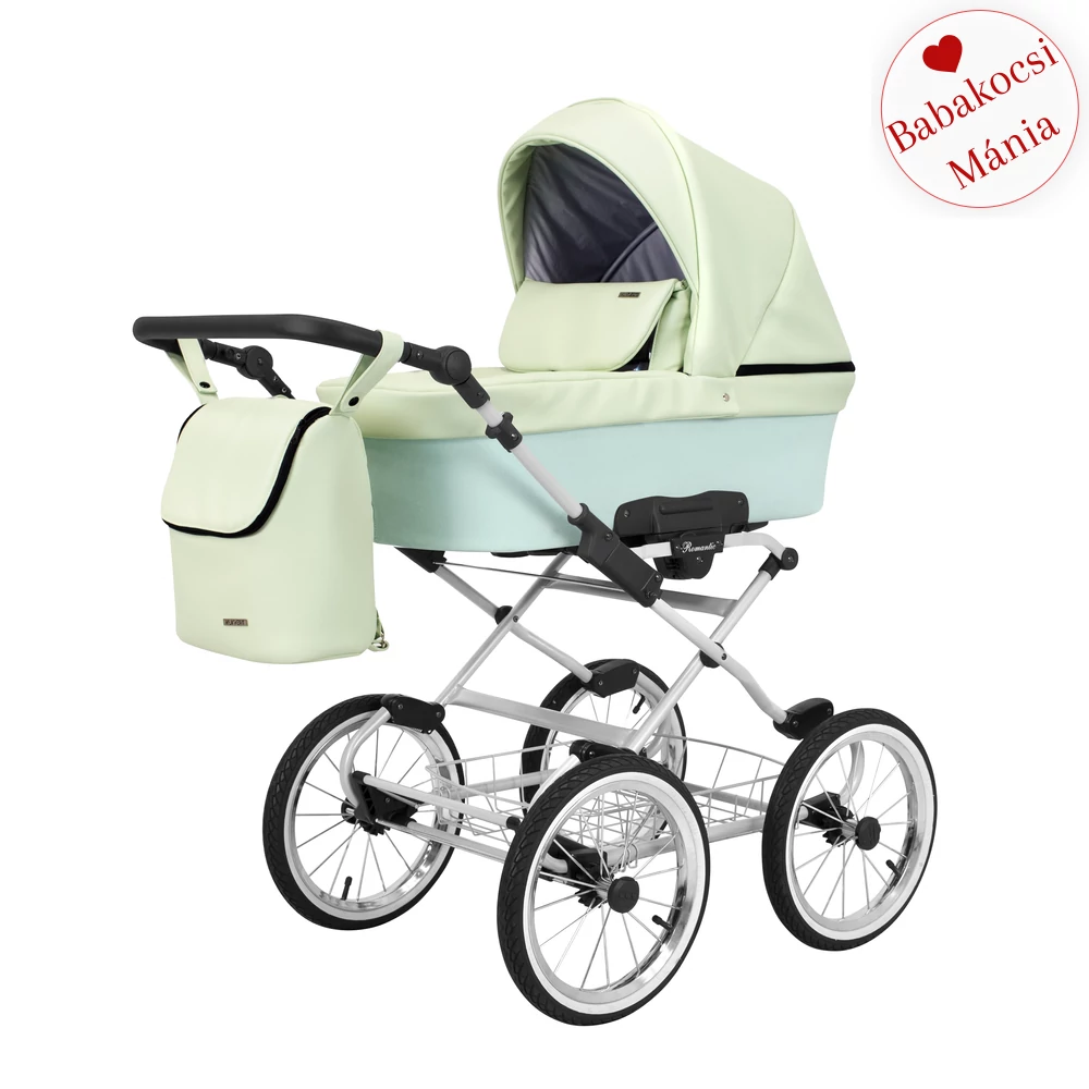 Babakocsi - Kunert Romantic 3in1 - szürke vázzal - 13 eco bőr