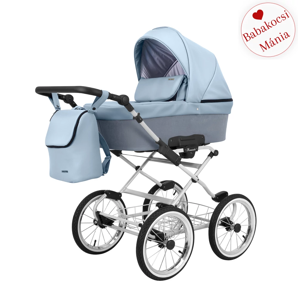 Babakocsi - Kunert Romantic 3in1 - szürke vázzal - 14 eco bőr