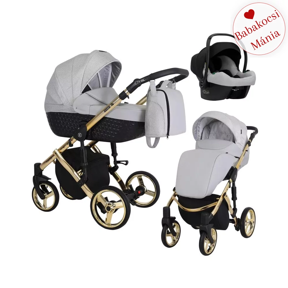 COSMO BABAHORDOZÓVAL - Kunert Tiaro Premium 3in1 babakocsi - szürke