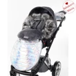 Kép 1/4 - Bundazsák babakocsiba - Berry Baby Fluffy - csillogó szürkéskék