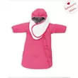 Kép 3/3 - Vízlepergetős bundazsák kapucnival - pink 68