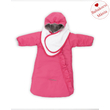 Kép 3/3 - Vízlepergetős bundazsák kapucnival - pink 68