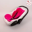 Kép 1/2 - Babahordozó alátét - 4-12 hónaposoknak - univerzális - pink minky