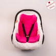 Kép 2/2 - Alátét babahordozóba 4-12 hó – pink minky