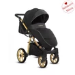 Kép 2/5 - Babakocsi - BabyActive Mommy Glossy 2in1 - GOLD Black