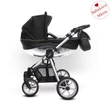 Kép 1/5 - BabyActive alumínium vázas babakocsi: Mommy Glossy - Silver Black