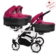 Kép 6/10 - Ikerbabakocsi hármasikrek számára - BabyActive Trippy PREMIUM 2in1 - Amarant