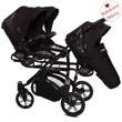 Kép 4/10 - Ikerbabakocsi hármasikrek számára - BabyActive Trippy PREMIUM 2in1 - Black