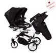 Kép 7/10 - Ikerbabakocsi hármasikrek számára - BabyActive Trippy PREMIUM 2in1 - Black