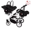 Kép 8/10 - Ikerbabakocsi hármasikrek számára - BabyActive Trippy PREMIUM 2in1 - Black
