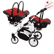 Kép 8/10 - Ikerbabakocsi hármasikrek számára - BabyActive Trippy PREMIUM 2in1 - Rosso