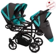 Kép 4/10 - Ikerbabakocsi hármasikrek számára - BabyActive Trippy PREMIUM 2in1 - Tropic