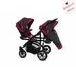 Kép 2/6 - Ikerbabakocsi - BabyActive Twinni PREMIUM 2in1 - Amarant