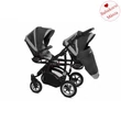 Kép 2/6 - Ikerbabakocsi - BabyActive Twinni PREMIUM 2in1 - Silver