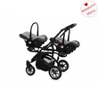 Kép 3/6 - Ikerbabakocsi - BabyActive Twinni PREMIUM 2in1 - Silver