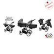 Kép 4/6 - Ikerbabakocsi - BabyActive Twinni PREMIUM 2in1 - Silver