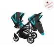 Kép 2/6 - Ikerbabakocsi - BabyActive Twinni PREMIUM 2in1 - Tropic