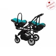 Kép 3/6 - Ikerbabakocsi - BabyActive Twinni PREMIUM 2in1 - Tropic