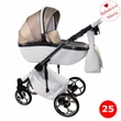 Kép 1/3 - Berry Baby Sojan Xsara multifunkciós babakocsi: fehér-bézs