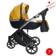 Kép 1/3 - Berry Baby Sojan Xsara multifunkciós babakocsi: sárga-fekete