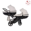 Kép 1/9 - Ikerbabakocsi szürke színben - Junama Diamond Basic DUO SLIM
