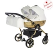 Kép 1/4 - Junama többfunkciós ikerbabakocsi - DIAMOND MIRROR SATIN DUO - 06 fehér